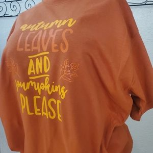 Autumn graphic t shirt